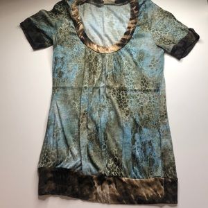 Day Trip leopard multi color top